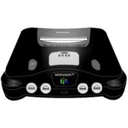 Nintendo 64 black Icon, Nintendo 64 black,Console,Game
