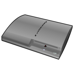 Playstation 3 silver Icon, Playstation 3 silver,Console,Game