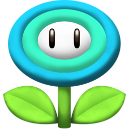 Flower Ice Icon, Flower Ice,Super Mario 1,Game