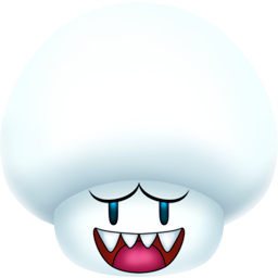 Mushroom Boo Icon, Mushroom Boo,Super Mario 1,Game