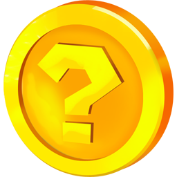 Question Coin Icon, Question Coin,Super Mario 1,Game