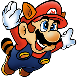 Racoon Mario Icon, Racoon Mario,Super Mario 1,Game