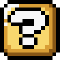 Retro Block Question 2 Icon, Retro Block Question 2,Super Mario 1,Game