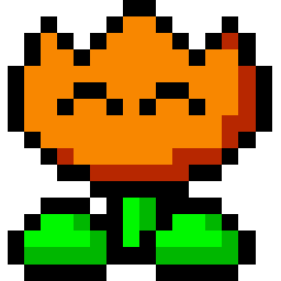 Retro Flower Fire 2 Icon, Retro Flower Fire 2,Super Mario 1,Game