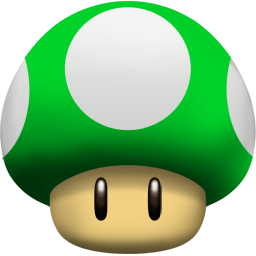 1UP Mushroom Icon, 1UP Mushroom,Super Mario,Game,