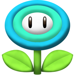 Ice Flower Icon, Ice Flower,Super Mario,Game,