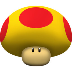 Mega Mushroom Icon, Mega Mushroom,Super Mario,Game,