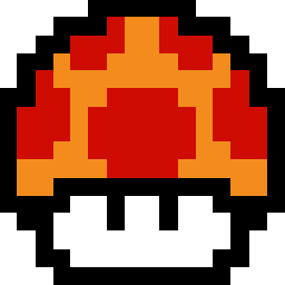 Retro Mushroom Icon, Retro Mushroom,Super Mario,Game,