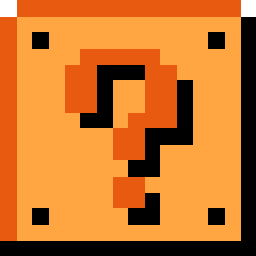 Retro Question Block Icon, Retro Question Block,Super Mario,Game,