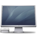 Cinema Display Macmini graphite Icon, Cinema Display Macmini graphite,Chums,Hardware