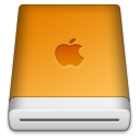 Orange Apple Icon, Orange Apple,HardDrives,Hardware,http://HitechLoon.deviantart.com/art/HardDrives-48648221