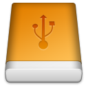 Orange USB Icon, Orange USB,HardDrives,Hardware,http://HitechLoon.deviantart.com/art/HardDrives-48648221
