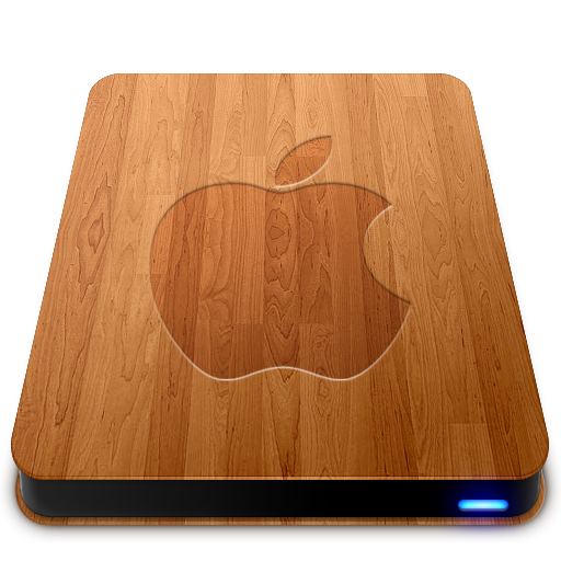 Wooden Slick Drives   Apple Icon, Wooden Slick Drives   Apple,Wooden Slick Drives,Hardware,http://Thvg.deviantart.com/art/Wooden-Slick-Drives-96893103