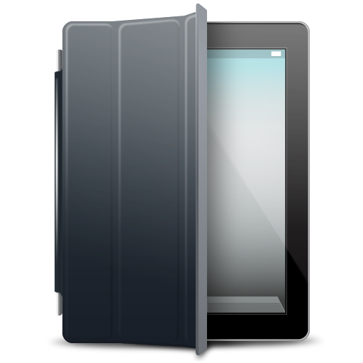 iPad Black black cover Icon, iPad Black black cover,iPad 2,Hardware