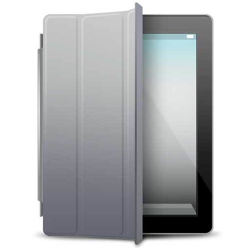 iPad Black gray cover Icon, iPad Black gray cover,iPad 2,Hardware