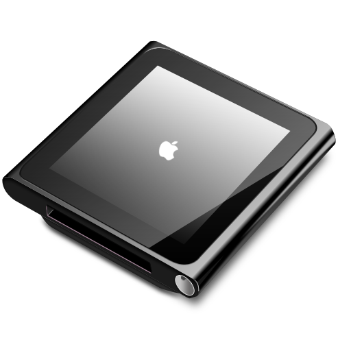 iPod nano black Icon, iPod nano black,iPod Nano 2,Hardware