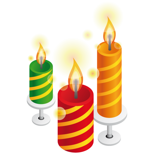 candles Icon, candles,Christmas 1,Holiday