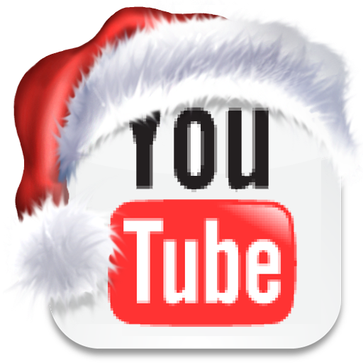 YouTube 512x512 Icon, YouTube 512x512,Christmas Social Bookmark,Holiday,