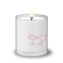 Frosted Glass Candle Icon, Frosted Glass Candle,Divali,Holiday