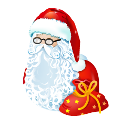 santa Icon, santa,Plastic New Year,Holiday