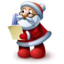 Santa Claus reading Icon, Santa Claus reading,Santa Claus,Holiday,