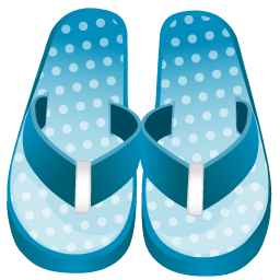 Flip Flop Icon, Flip Flop,Summer Blue,Holiday,