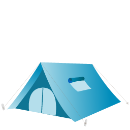 Tent Icon, Tent,Summer Blue,Holiday,