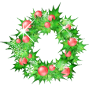 Holly garland Icon, Holly garland,Xmas Pack,Holiday