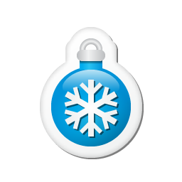Xmas sticker ball blue Icon, Xmas sticker ball blue,Xmas Stickers,Holiday