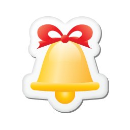 Xmas sticker bell Icon, Xmas sticker bell,Xmas Stickers,Holiday