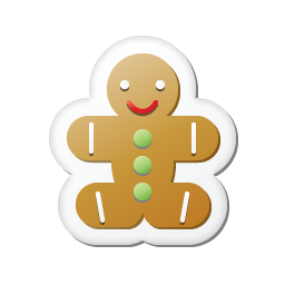 Xmas sticker gingerbread Icon, Xmas sticker gingerbread,Xmas Stickers,Holiday