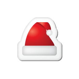 Xmas sticker hat Icon, Xmas sticker hat,Xmas Stickers,Holiday