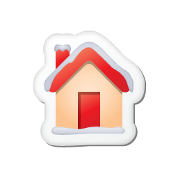 Xmas sticker home Icon, Xmas sticker home,Xmas Stickers,Holiday