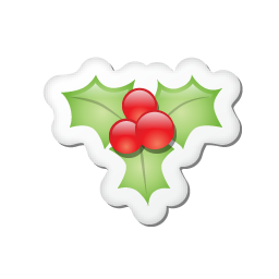 Xmas sticker mistletoe Icon, Xmas sticker mistletoe,Xmas Stickers,Holiday