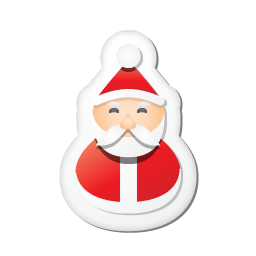 Xmas sticker santa Icon, Xmas sticker santa,Xmas Stickers,Holiday