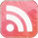 Feed pink floral Icon, Feed pink floral,Feeds Grunge,Internet & Web,