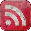 Feed red grunge Icon, Feed red grunge,Feeds Grunge,Internet & Web,