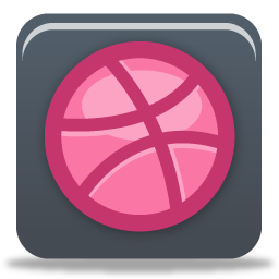 dribble Icon, dribble,Pretty Social Media,Internet & Web