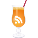RSS orange cocktail Icon, RSS orange cocktail,RSS Drink Cocktail Party,Internet & Web,