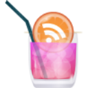 RSS pink cocktail Icon, RSS pink cocktail,RSS Drink Cocktail Party,Internet & Web,