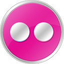flickr Pink Icon, flickr Pink,Round Social,Internet & Web