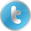twitter Icon, twitter,Round Social,Internet & Web