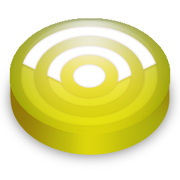 Rss lemon circle Icon, Rss lemon circle,Rss Feeds Rounded,Internet & Web,