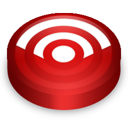 Rss red circle Icon, Rss red circle,Rss Feeds Rounded,Internet & Web,