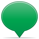 social balloon color green Icon, social balloon color green,Social Balloons,Internet & Web