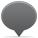 social balloon color grey Icon, social balloon color grey,Social Balloons,Internet & Web