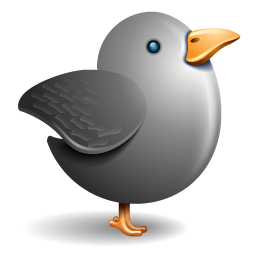twitter bird grey Icon, twitter bird grey,Vector Twitter,Internet & Web