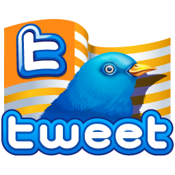 twitter flag gold Icon, twitter flag gold,Vector Twitter,Internet & Web