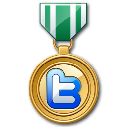 twitter medal green Icon, twitter medal green,Vector Twitter,Internet & Web
