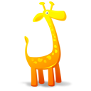 Giraffe 128x128 Icon, Giraffe 128x128,Cloth Dolls Icons,Kids,